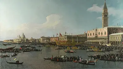 Venice The Basin of San Marco on Ascension Day Canaletto